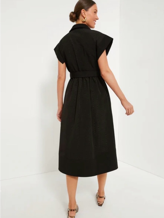 Tuckernuck Black Collared Belted Midi Dress XXXL NWT - Picture 5 of 5